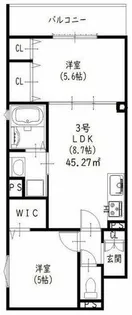 ラモーナ一津屋Ⅰ【3階】の間取り