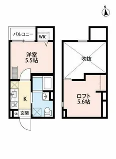 FERIO西明石【203号室】の間取り