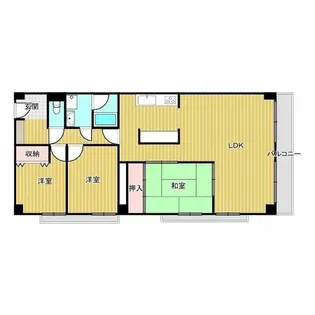 ラジュニール春日丘【1階】の間取り