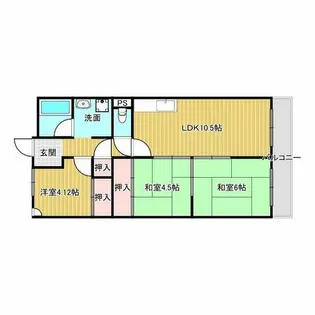 メゾントゥルース【2階】の間取り