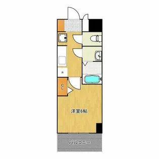 スプランディッド天王寺パークサイド【12階】の間取り