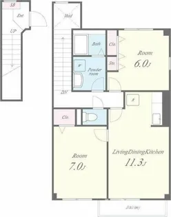 グランド秋桜【2階】の間取り