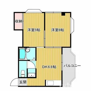 ヴァイセスシュロス南茨木【3階】の間取り