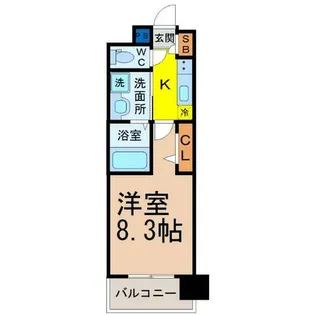 パルティール名駅北【12階】の間取り