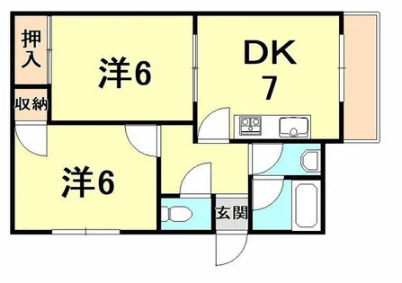 グランディア夙川1【1階】の間取り