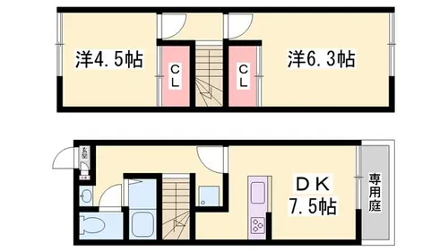 OA FLAT飯田【114号室】の間取り