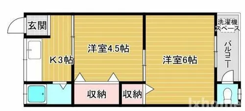 川西ハイツ【2階】の間取り