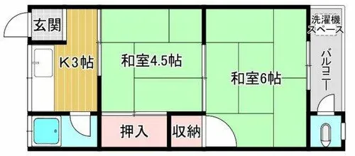 川西ハイツ【1階】の間取り