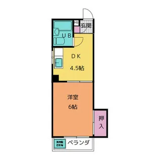 ドミール昭和【4階】の間取り