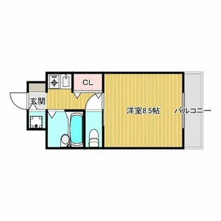 アルファ千里丘【1階】の間取り