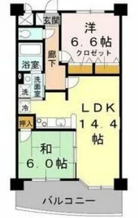 リュイール桃山台【2階】の間取り