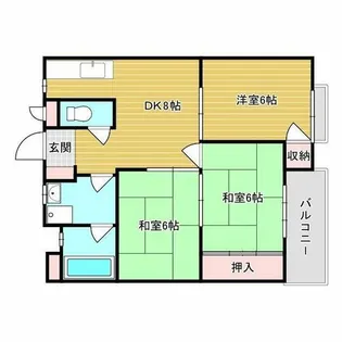 メゾン並木【3階】の間取り