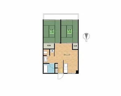 パークハイツミシマ【1階】の間取り