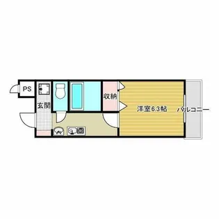 パルコート若園【3階】の間取り