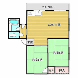 井上マンション【3階】の間取り
