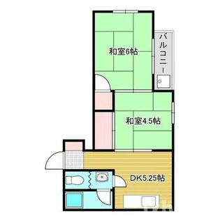第二殿村マンション【2階】の間取り