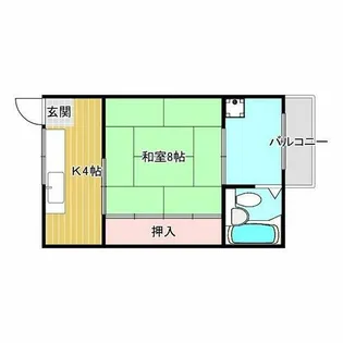 高瀬ハイツ【3階】の間取り
