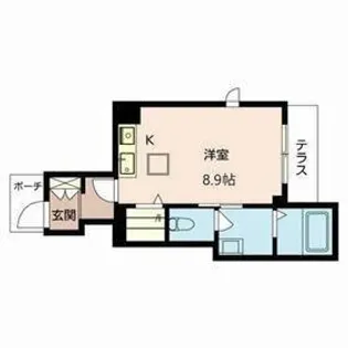 1Rの間取り画像