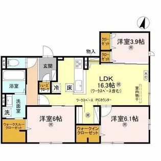 casa. FILANTE Ⅴ【3階】の間取り