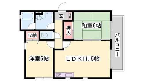 プレベール木村【1階】の間取り
