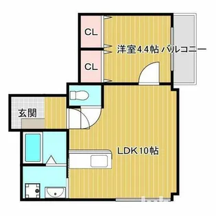 杉本ビル【2階】の間取り