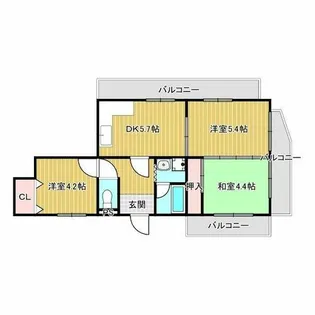 3DKの間取り画像