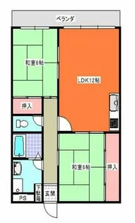 サークハイツ【2階】の間取り