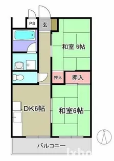 西田マンション【1階】の間取り