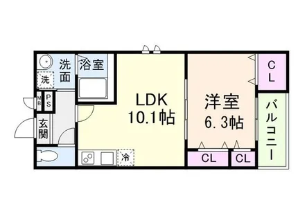 ラヴェリテ鳳【3階】の間取り