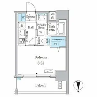 アリエッタNagoya【7階】の間取り