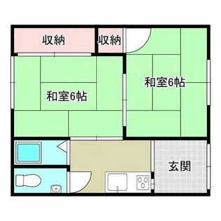 大阪府摂津市鳥飼西4丁目【テラスハウス】の間取り