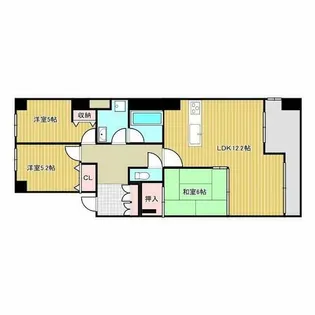 グランドメゾン万博公園南【6階】の間取り