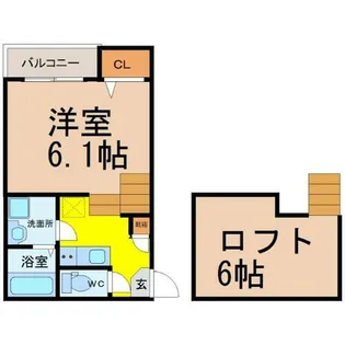 Premium Stage KAMITAKABATA【203号室】の間取り