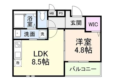フルールハチテラス【1階】の間取り