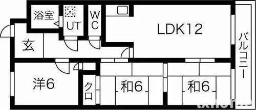 リヴェール郡【3階】の間取り