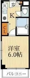 1Kの間取り画像