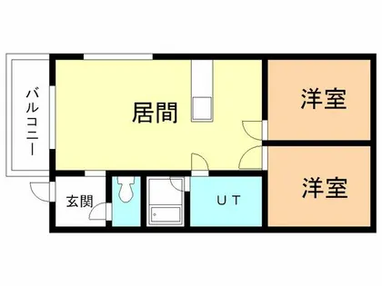 エフ・ケーマンション緑町【101号室】の間取り