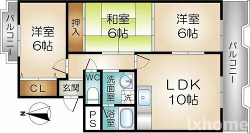 メゾン辻【4階】の間取り