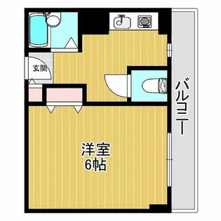 ナチュール茨木【3階】の間取り