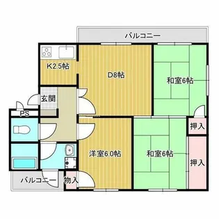 エスポアール前川【1階】の間取り