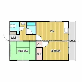 アンフィニィ沢良宜【4階】の間取り