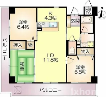 Hale Laule‘a【1階】の間取り