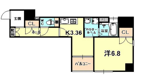 OPEN SESAME元町通【7階】の間取り
