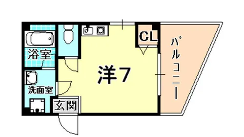 パイン神戸元町【1階】の間取り