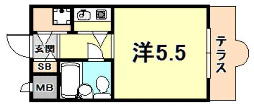 MIZUKI夙川【1階】の間取り