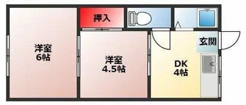川崎マンション【202号室】の間取り