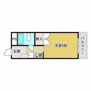 イーストヴィレッジ茨木【2階】の間取り