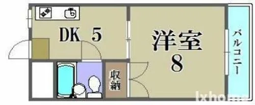 萩原マンション【2階】の間取り