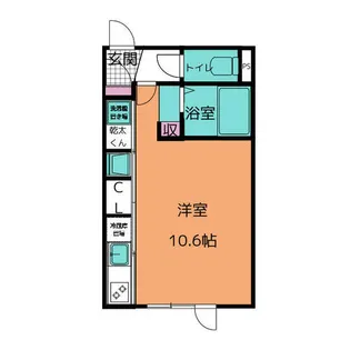 GLAMB3 道明町Ⅱ【204号室】の間取り