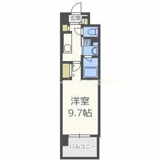 ラルシェパルク新大阪【3階】の間取り